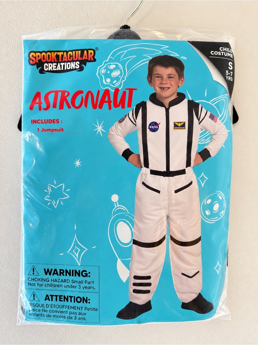 NEW Spooktacular Creations Astronaut Small Kids Halloween Costume Jumpsuit